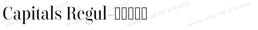 Capitals Regul字体转换